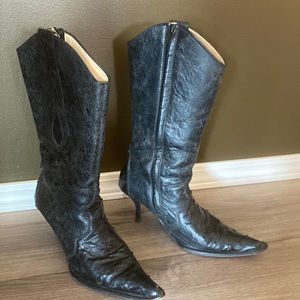 Black Cuadra leather boots